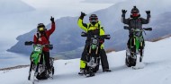 Private Heli Snowbike Tour - Snowmoto image 1