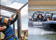 Jet Sprint Boat & Clay Bird Shooting Combo