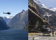 Milford Sound Heli Cruise Heli & Earnslaw Burn