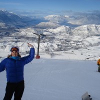 The view from the top of Coronet Peak ski field in Queenstown.