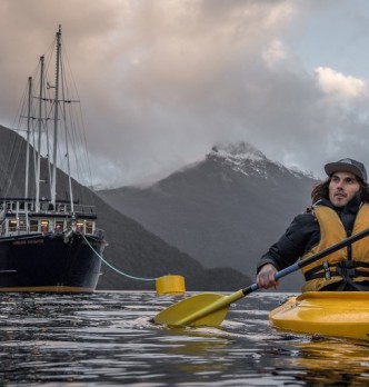 Kayaking in Doubtful Sound