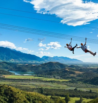 Ziplining in Kaikoura