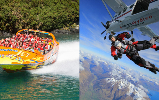 Jet Boat & Skydive Combo