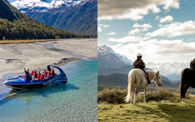 Dart River Wilderness Jet & Horse Riding Combo