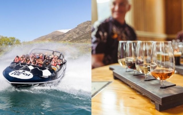 Jet Boat & Twilight Wine and Craft Beer Tour Combo