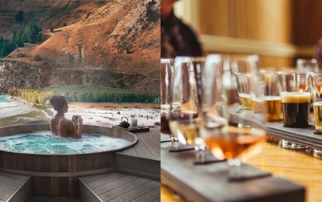 Onsen Hot Pools & Wine and Craft Beer Tour