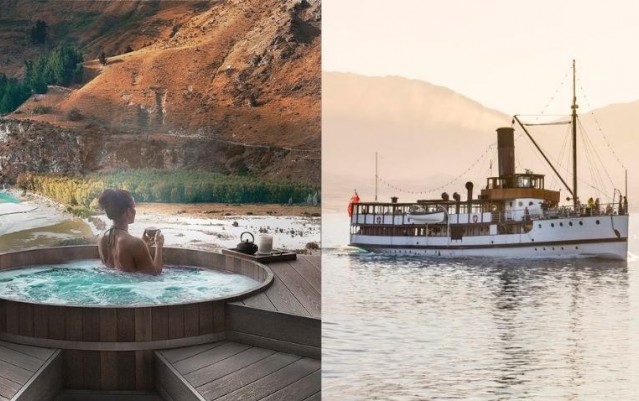 Onsen Hot Pools & Walter Peak BBQ Lunch Cruise
