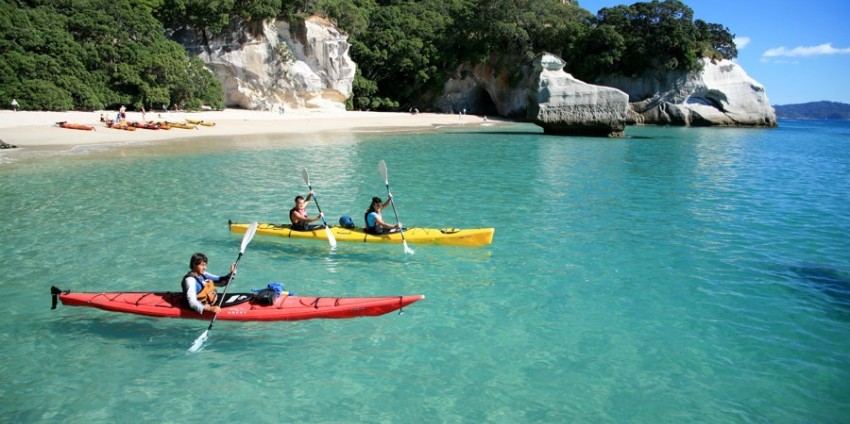 cathedral cove kayak tours
