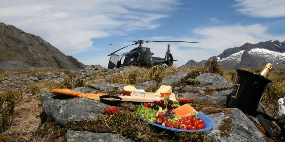 Helicopter Flight - Picnic On A Peak